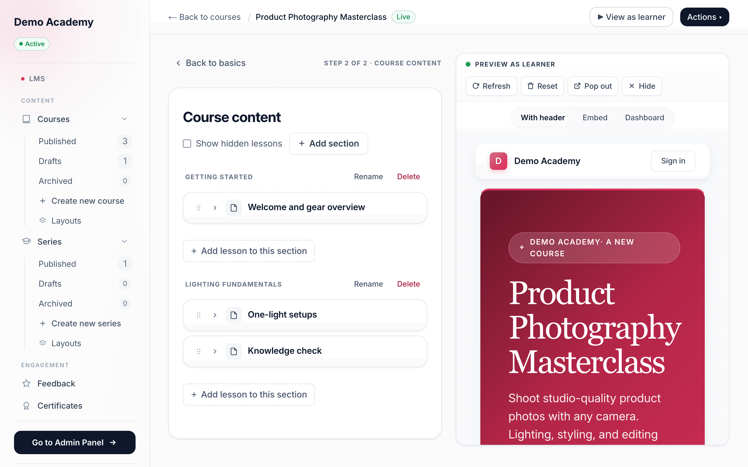 The content builder