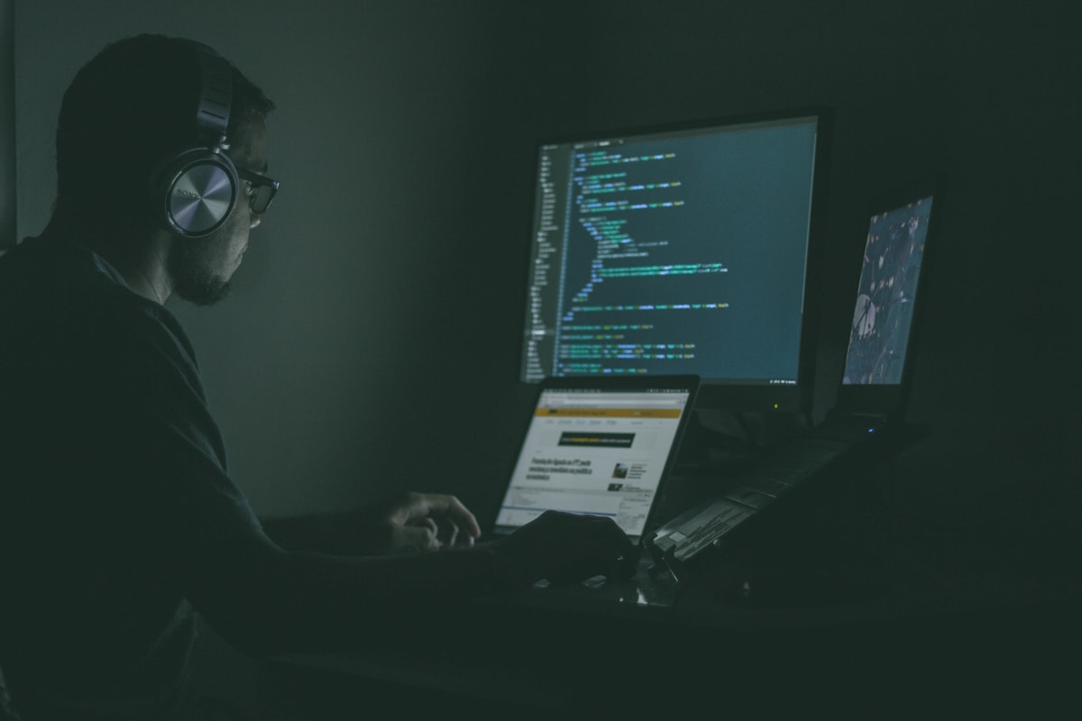 Cybersecurity practitioner at work